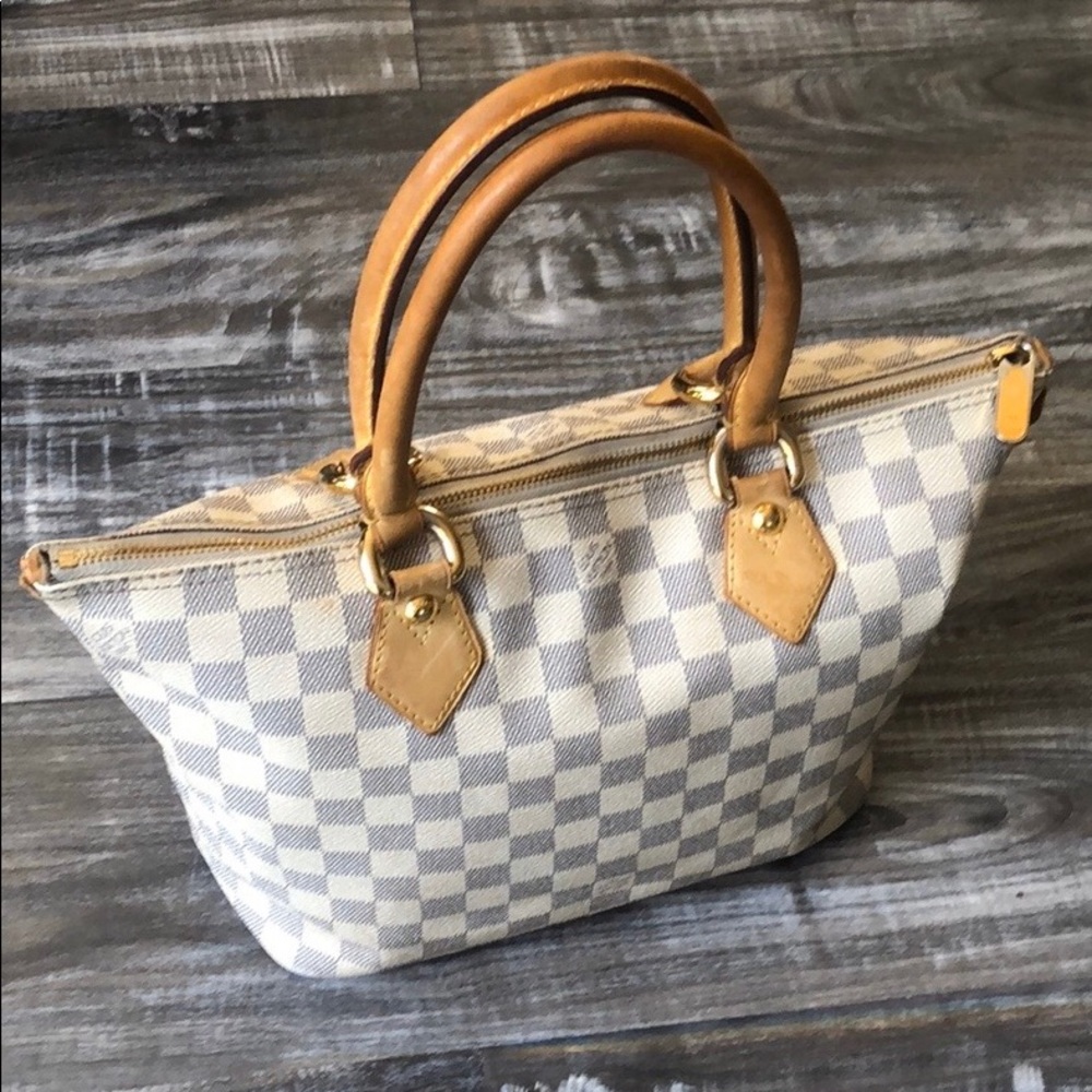 Authentic Louis Vuitton Damier Azur Saleya PM - Picture 2 of 10